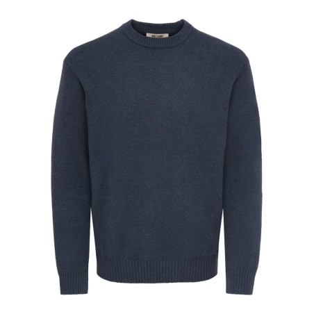 ONLY & SONS James relaxed striktrøje - Turbulence