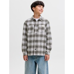 JACK & JONES JUNIOR Flannel overshirt - Rosin
