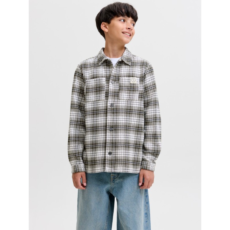 JACK & JONES JUNIOR Flannel overshirt - Rosin