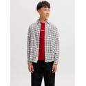 JACK & JONES JUNIOR Flannel langærmet skjorte - Antique White