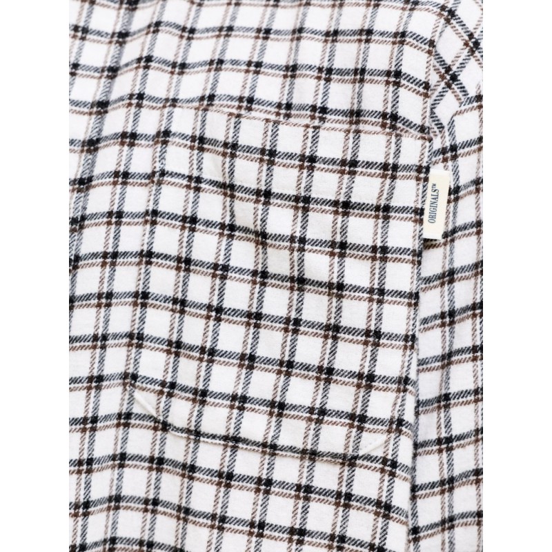 JACK & JONES JUNIOR Flannel langærmet skjorte - Antique White