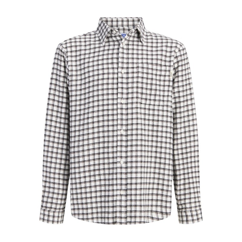 JACK & JONES JUNIOR Flannel langærmet skjorte - Antique White