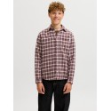 JACK & JONES JUNIOR Flannel langærmet skjorte - Chocolate Truffle