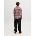 JACK & JONES JUNIOR Flannel langærmet skjorte - Chocolate Truffle