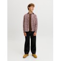JACK & JONES JUNIOR Flannel langærmet skjorte - Chocolate Truffle