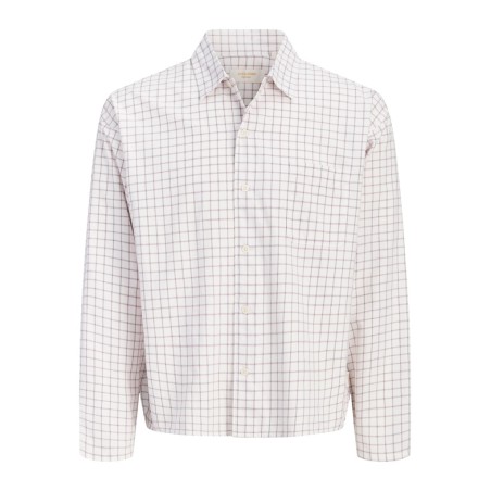 JACK & JONES Austin clean ternet langærmet skjorte - Snow White