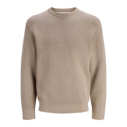 JACK & JONES Milano striktrøje - Greige