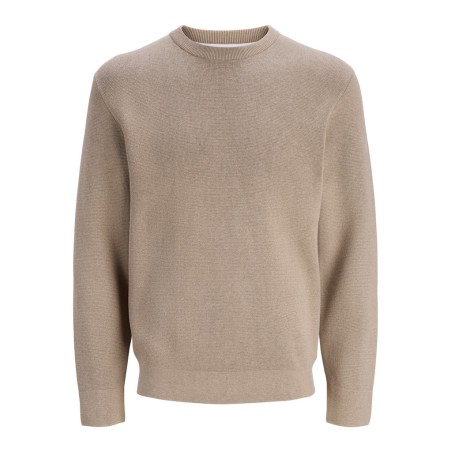 JACK & JONES Milano striktrøje - Greige