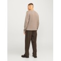 JACK & JONES Milano striktrøje - Greige