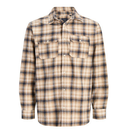 JACK & JONES Texas western langærmet skjorte - Navy Blazer