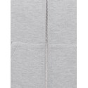 KIDS ONLY Sabrina langærmet scuba zip hoodie - Light Grey Melange