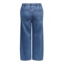 ONLY CARMAKOMA Ziva pull-up barrel denim jeans - Medium Blue Denim