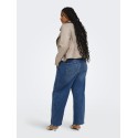 ONLY CARMAKOMA Ziva pull-up barrel denim jeans - Medium Blue Denim