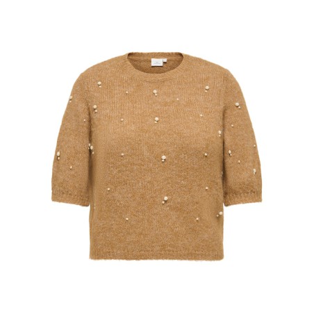 ONLY CARMAKOMA Dolly peal strikbluse - Foxtrot