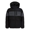 JACK & JONES JUNIOR Becks reflective puffer jakke - Black