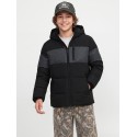 JACK & JONES JUNIOR Becks reflective puffer jakke - Black