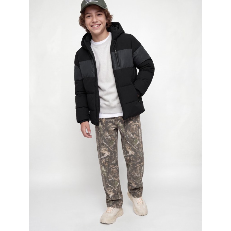 JACK & JONES JUNIOR Becks reflective puffer jakke - Black