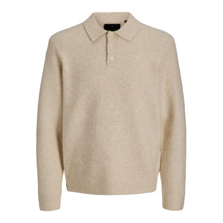 JACK & JONES Blasimon souffle strikpolo - Ancient Scroll