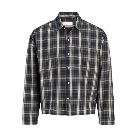 JACK & JONES Austin clean ternet langærmet skjorte - Black