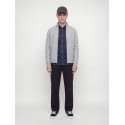 JACK & JONES Soho ollie high neck zip strikcardigan - Light Grey Melange