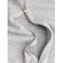 JACK & JONES Soho ollie high neck zip strikcardigan - Light Grey Melange