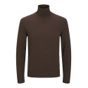 JACK & JONES Emil roll neck striktrøje - Mulch