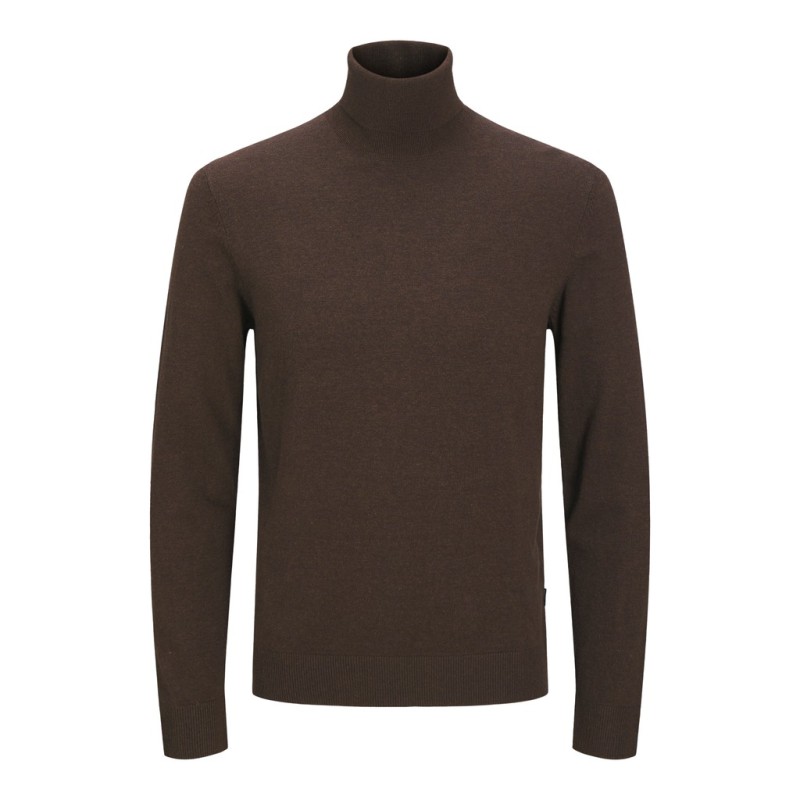 JACK & JONES Emil roll neck striktrøje - Mulch