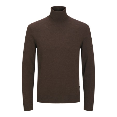 JACK & JONES Emil roll neck striktrøje - Mulch
