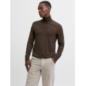 JACK & JONES Emil roll neck striktrøje - Mulch