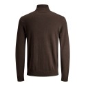 JACK & JONES Emil roll neck striktrøje - Mulch