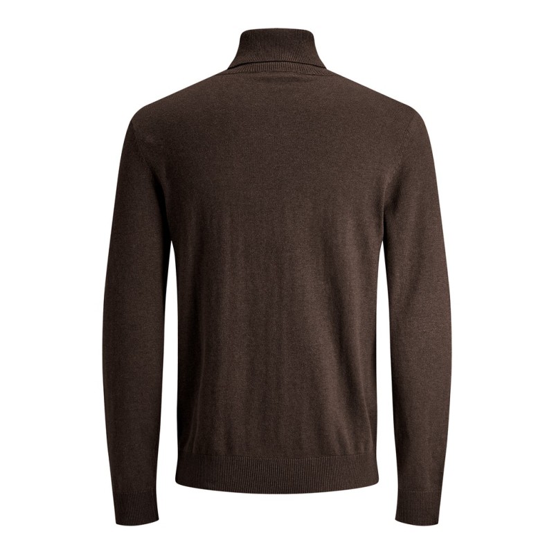 JACK & JONES Emil roll neck striktrøje - Mulch