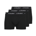 JACK & JONES JUNIOR Soho solid underbukser 3 pak - Black / Pack: Black - Black