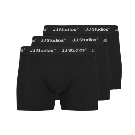 JACK & JONES JUNIOR Soho solid underbukser 3 pak - Black / Pack: Black - Black