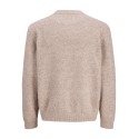JACK & JONES Legacy jacquard striktrøje -  Pure Cashmere