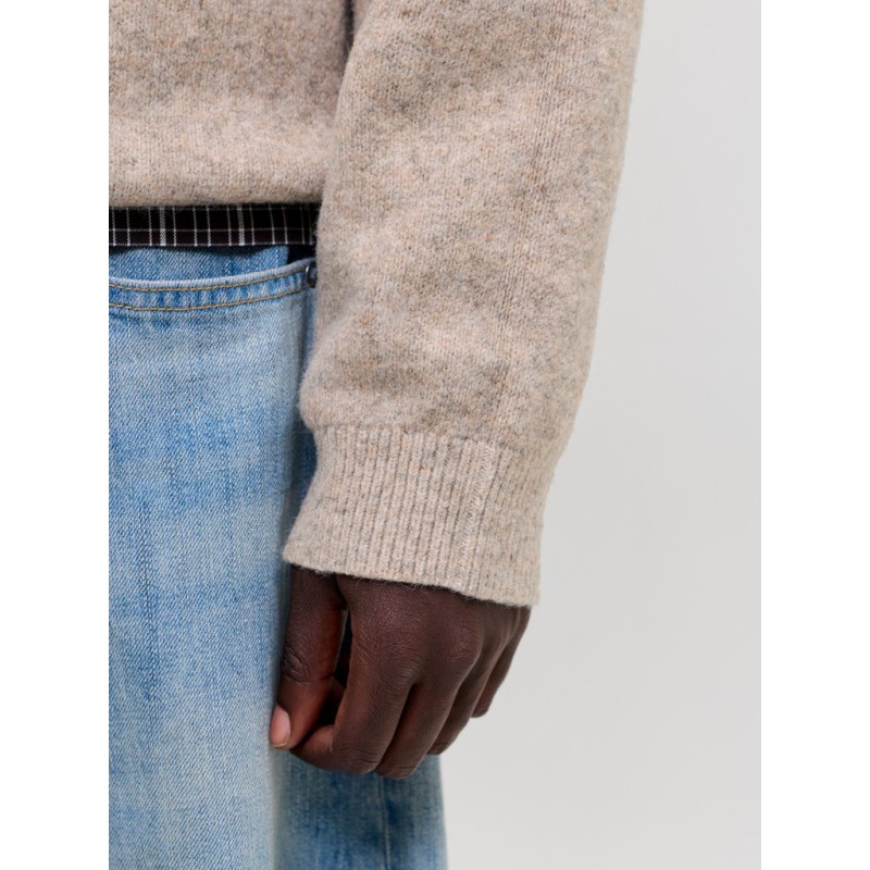 JACK & JONES Legacy jacquard striktrøje -  Pure Cashmere