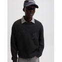 JACK & JONES Legacy jacquard striktrøje - Black