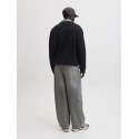 JACK & JONES Legacy jacquard striktrøje - Black