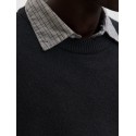 JACK & JONES Legacy jacquard striktrøje - Black