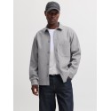 JACK & JONES Regent langærmet overshirt - Light Grey Melange