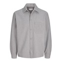 JACK & JONES Regent langærmet overshirt - Light Grey Melange