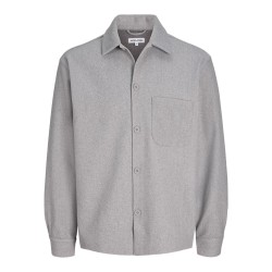 JACK & JONES Regent langærmet overshirt - Light Grey Melange