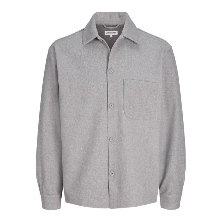 JACK & JONES Regent langærmet overshirt - Light Grey Melange