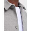 JACK & JONES Regent langærmet overshirt - Light Grey Melange