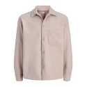 JACK & JONES Regent langærmet overshirt - Oatmeal