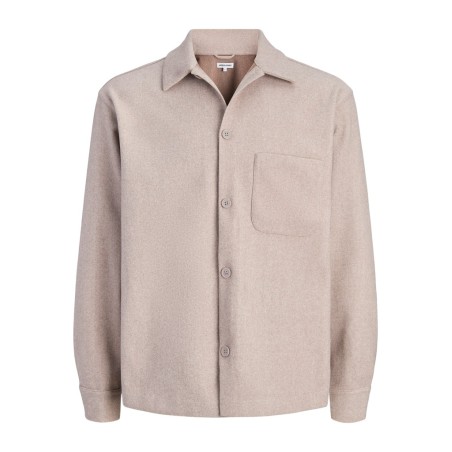 JACK & JONES Regent langærmet overshirt - Oatmeal
