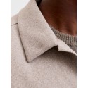 JACK & JONES Regent langærmet overshirt - Oatmeal