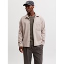JACK & JONES Regent langærmet overshirt - Oatmeal