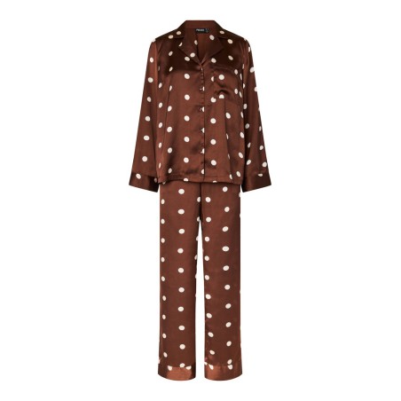 PIECES Jytte satin night set - Chicory Coffee