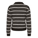 JDY Chloe langærmet strikpolo - Chocolate Brown