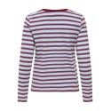 JDY Pisa langærmet print bluse - Cashmere Blue